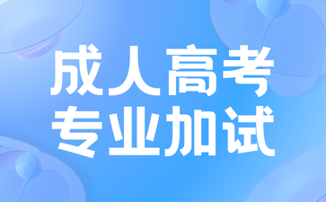 2023年上海成人高考专业加试